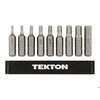 Tekton 1/4 Inch Hex Security Bit Set with Rail, 9-Piece (5/64-1/4 in.) DZX93003